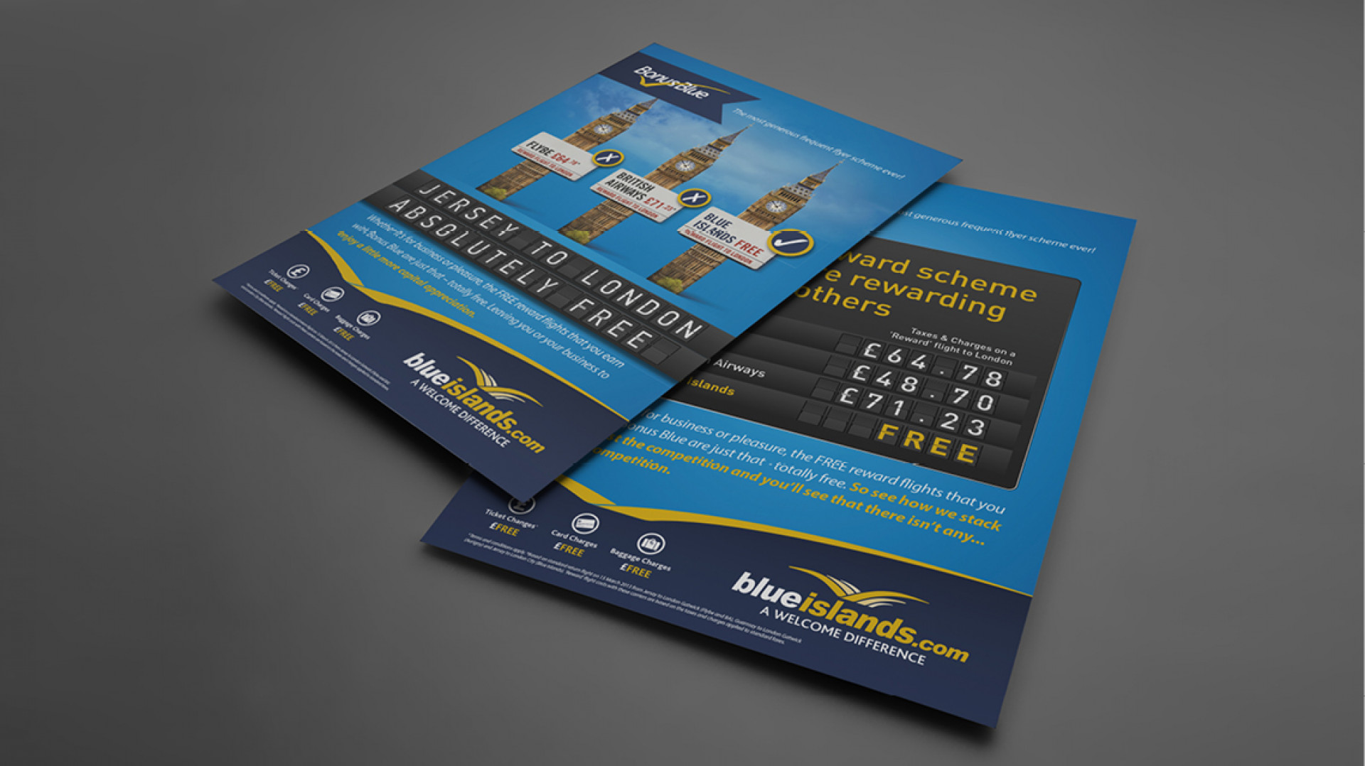 Taking off for Blue Islands